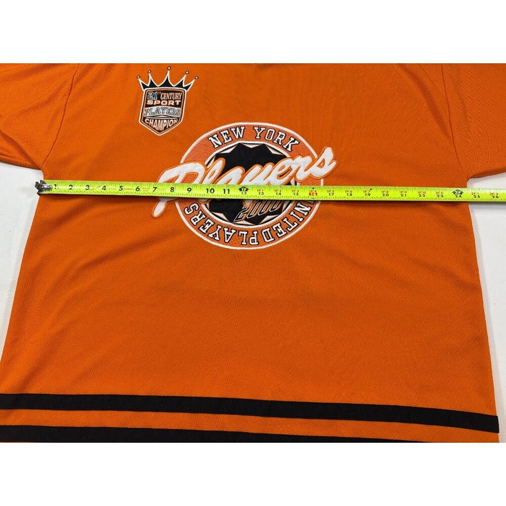 Vintage New York Players 21 XL Orange Jersey Sports Design Polyester (LL285) - Picture 7 of 8